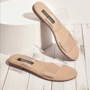 Clear sandals